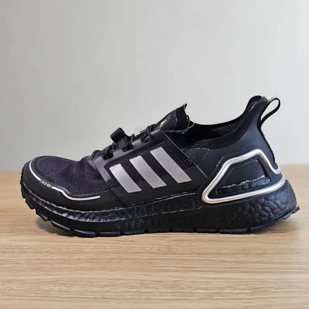 Adidas Ultraboost 20 Cold Ready Running Shoes Women’s 6 Black Silver Q46487 New